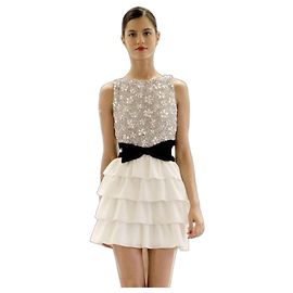 Robe cocktail courte Azzaro Sequin Bow S/S 2011 Taille 38 Occasion Autre