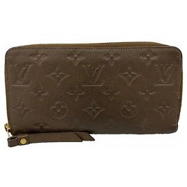 Portafoglio lungo Louis Vuitton Monogram Empreinte Marrone