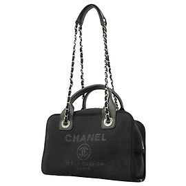 Borsa a Spalla con Catena Deauville Chanel Nero