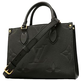 Louis Vuitton Monogram Empreinte OnTheGo PM Handtasche Schwarz