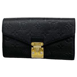 Cartera larga Louis Vuitton Monogram Empreinte Negro