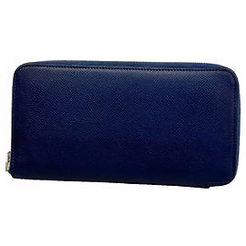 Hermès Hermes Azap Long Wallet Navy blue