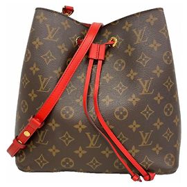 Borsa a tracolla Louis Vuitton Monogram NeoNoe Rosso