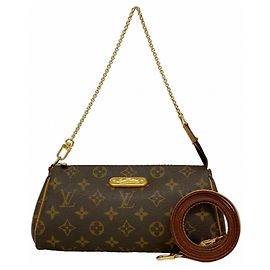 Borsa Louis Vuitton Monogram Eva Marrone