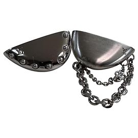 Louis Vuitton Silver Stud Earrings Silvery
