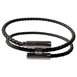 Hermès Bracciale Tourni Tresse Hermes Marrone