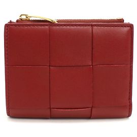 Bottega Veneta Red Bi-fold Wallet Red