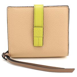 Loewe Bi-fold Wallet in Beige Beige