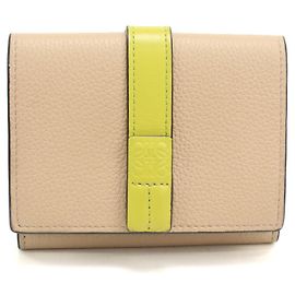 Loewe Trifold Wallet in Beige Beige