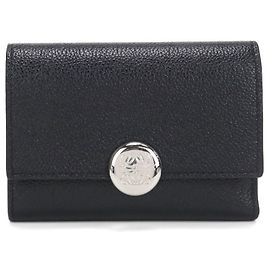 Cartera tríptico de piel de grano negro Loewe Negro