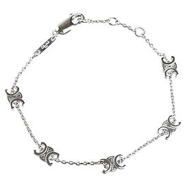 Céline Celine Triomphe Metall-Charm-Armband Silber