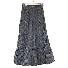 Autre Marque Snidel Gingham Stufenrock Schwarz