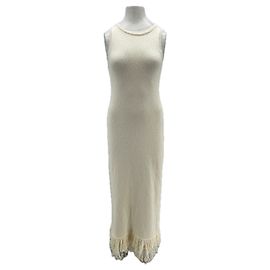 Vestido de algodón beige Edited Talla 36 Beige
