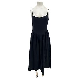 Autre Marque THE NEW SOCIETY Schwarzes Leinenkleid S Schwarz