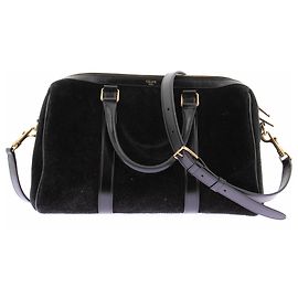 Céline Boston Lederhandtasche Schwarz