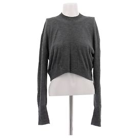 Suéter cropped cinza Louis Vuitton Viscose M Cinza