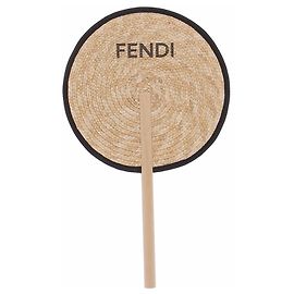 Fendi Raffia Fan Beige Beige