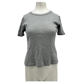 Autre Marque Camiseta de algodón gris Gris