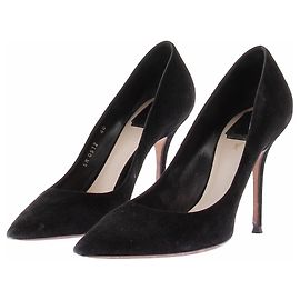 Dior Escarpins en daim noirs Noir