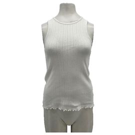 Autre Marque Top de tirantes blanco de algodón SKALL STUDIO XS Blanco