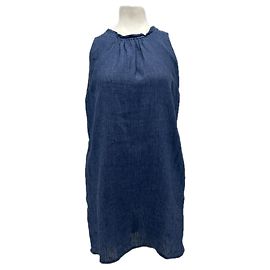 Autre Marque CENTOLINO Leinenkleid blau Blau