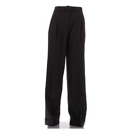 Dior Black Viscose Pants Size 42 Black
