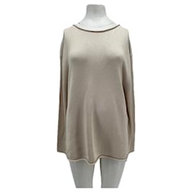 Autre Marque Pull GIA STUDIOS en soie beige Beige