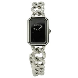 Orologio Chanel Premiere Double Chain Quadrante Nero da Donna al Quarzo Altro