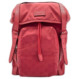 Sac à dos Gucci en nylon rouge Rouge