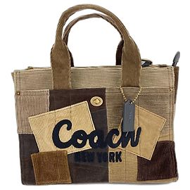 Sac cabas Coach Cargo marron en velours Marron