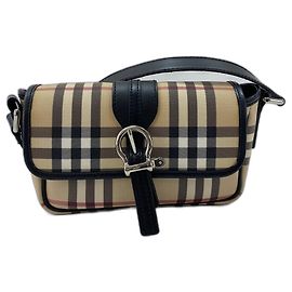 Bolsa de Ombro Burberry Nova Check Bege
