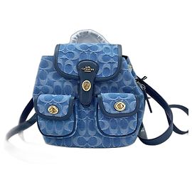 Mini sac à dos Coach Hadley Bleu
