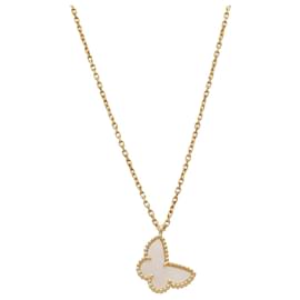 Pendentif Collier Sweet Papillon Van Cleef & Arpels Blanc Doré