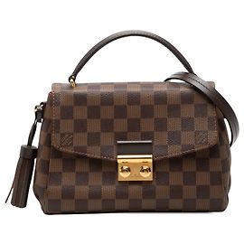 Louis Vuitton Marrone Damier Ebene Croisette Marrone