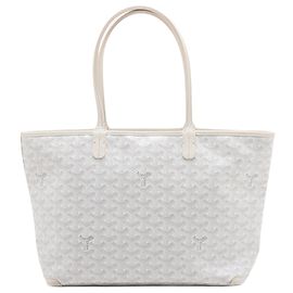 Goyard White Goyardine Artois PM Blanc