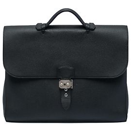 Hermès Black Togo Sac A Depeches 38 Black