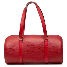 Louis Vuitton Red Epi Soufflot Rosso