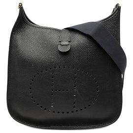 Hermès Black Togo Evelyne I 33 Noir