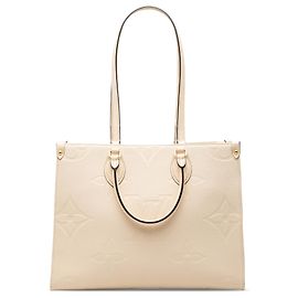 Louis Vuitton Marrom Monogram Empreinte OnTheGo MM Marrom Bege