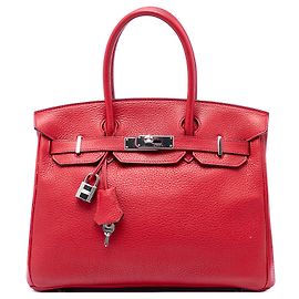 Hermès Red Togo Birkin Retourne 30 Rouge