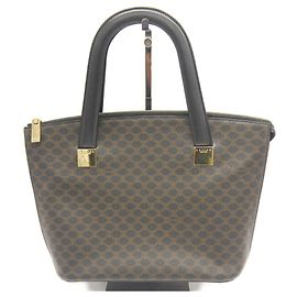Céline Celine Macadam Pattern Tote Bag MC97/2 Brown