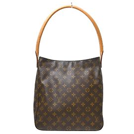 Louis Vuitton Monogram Looping Monogram Canvas GM Marrom