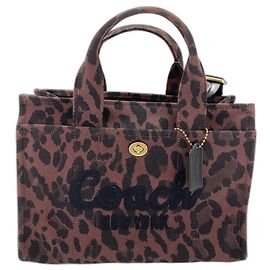 Coach Cargo Tote - Brown Canvas Brown