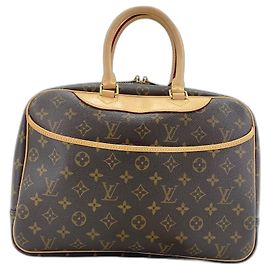 Louis Vuitton Deauville Handbag Brown