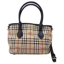 Borsa Tote 2-Way Burberry Nova Check Marrone