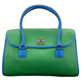 Sac à main Loewe Alamo 36 Anagram Bicolor Vert
