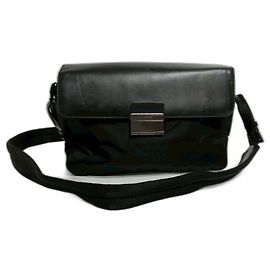 Borsa a tracolla in nylon nero Prada Nero