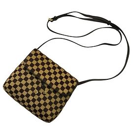 Bolsa de ombro Louis Vuitton Damier Sauvage Gazelle Marrom