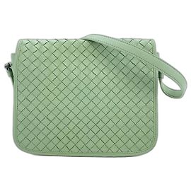 Borsa a tracolla Bottega Veneta Intrecciato Verde