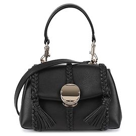 Chloé Mini borsa a tracolla Penelope Mini in pelle granulata Nero